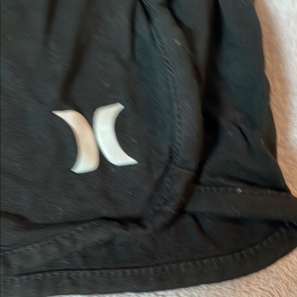 Hurley Black Athletic Shorts with Drawstring Waistband - Picture 4 of 5